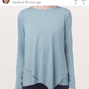 Lululemon athletica: Sweetest Day Long Sleeve Asymmetrical Top - Blue